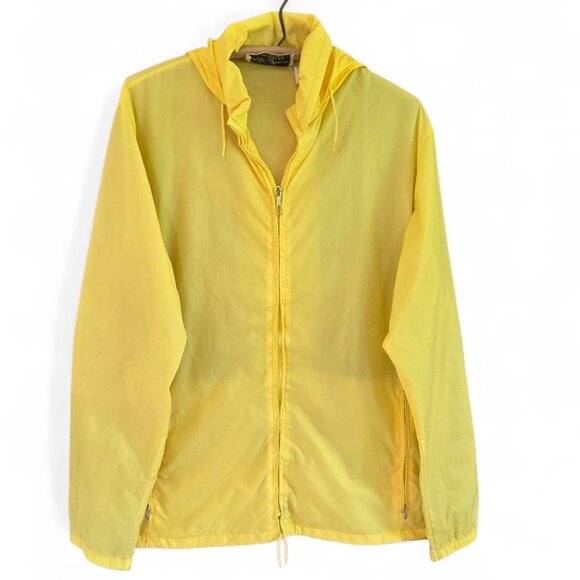 L.L. Bean Other - Vintage L.L. Bean Aspen Anorak Yellow Nylon Jacket Mens Large Packable Hooded